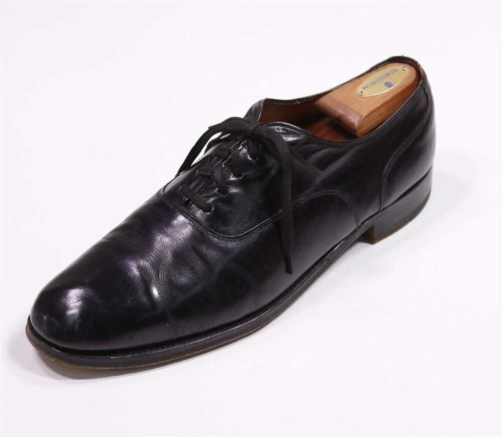Cole Haan Made in England Black Lace-Up Oxford Leather Dress Shoes Mens 11 D